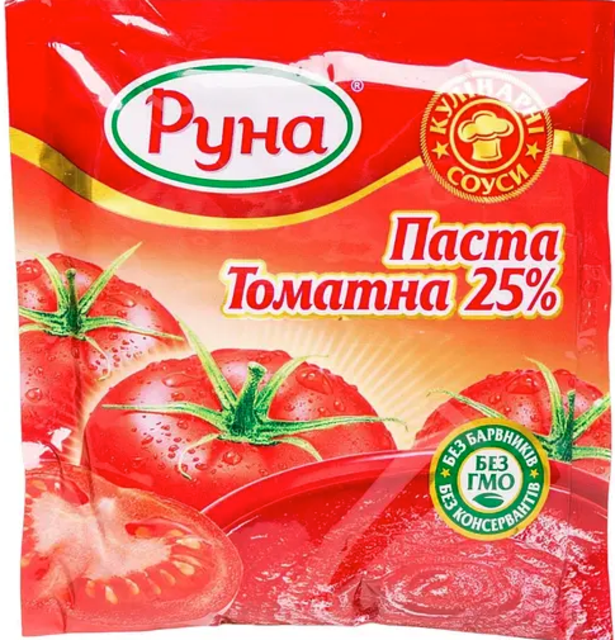 Паста томатна Руна 25%, 70г